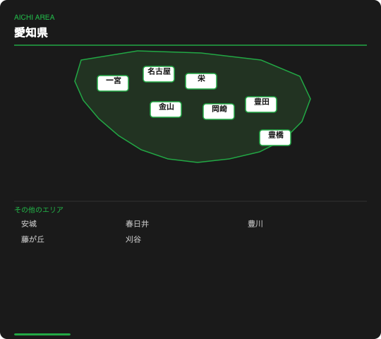 愛知県の地図