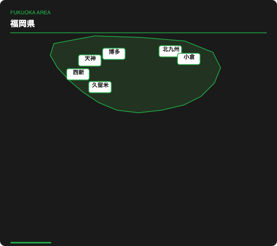 福岡県の地図